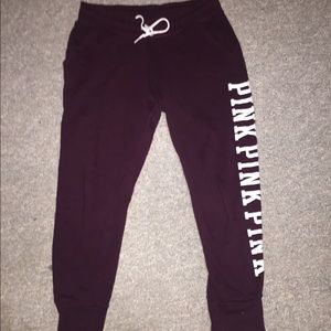 Pink sweatpants